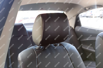 Чехлы на сиденья Changan Alsvin, 2018-н.в., экокожа черная