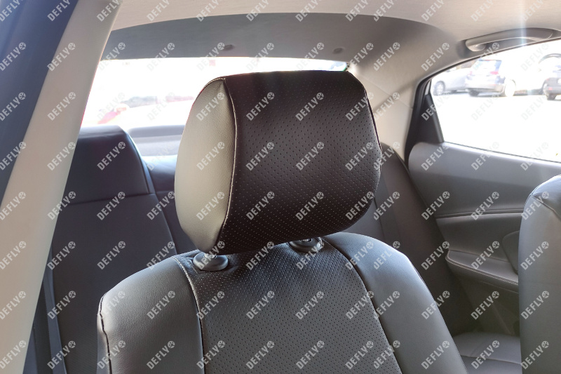 Чехлы на сиденья Changan Alsvin, 2018-н.в., экокожа черная