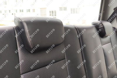 Чехлы на сиденья УАЗ Пикап, 2014-н.в., без заднего подлокотника, экокожа черная