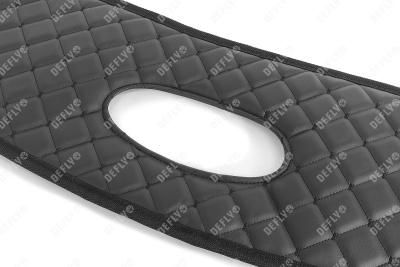 Утеплитель радиатора для Лада Ларгус, 2019-2021, рестайлинг, экокожа черная 