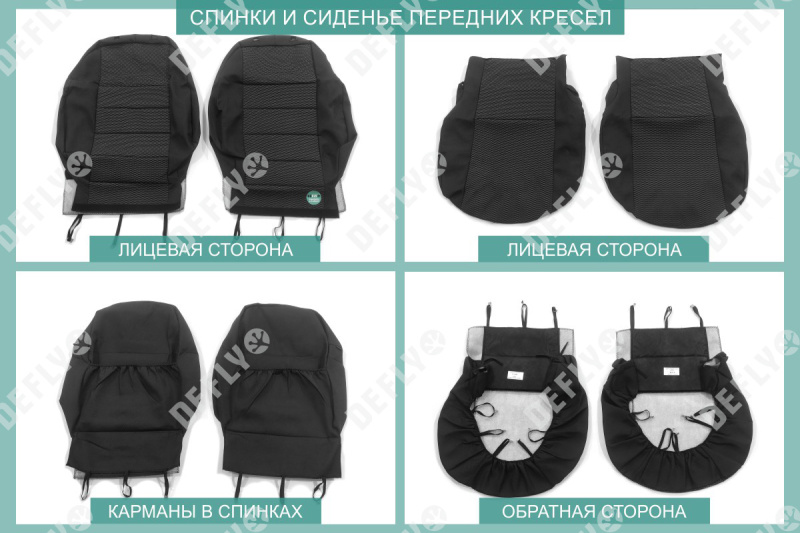 Чехлы на сиденья Renault Sandero Stepway, 2014-2022, жаккард 