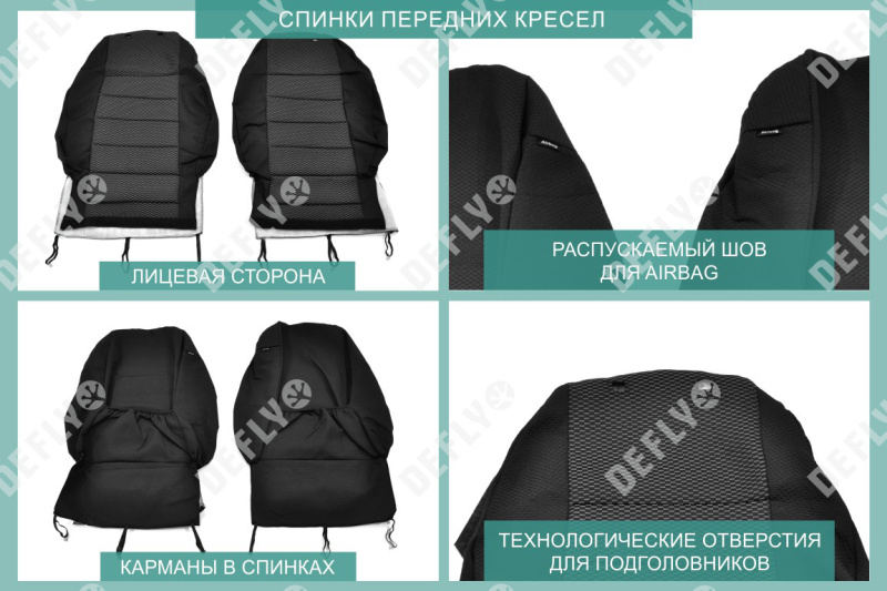 Чехлы на сиденья Hyundai Creta (GS), 2015-2021, жаккард 