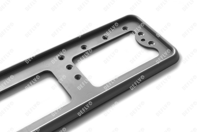 Рамка для номера автомобиля, пластиковая, серая