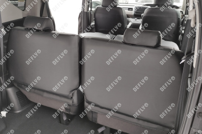 Чехлы на сиденья Honda Freed (GB5-GB8), 2016-2024, 7 мест, экокожа черная