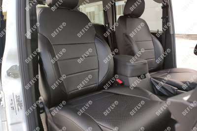 Чехлы на сиденья УАЗ Патриот, 2020-н.в., Comfort, Luxe, Luxe Premium, экокожа черная