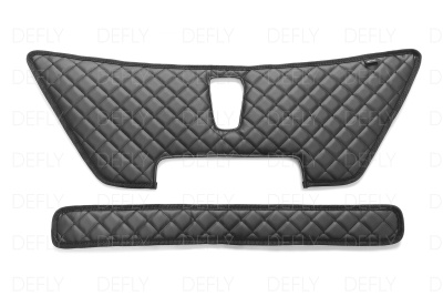 Утеплитель радиатора для Toyota Premio (T260), 2016-2021, 2-й рестайлинг, экокожа черная 