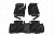 Ковры салона 3D, Toyota Camry (XV70), 2017-2021, экокожа черная/ворс черный 