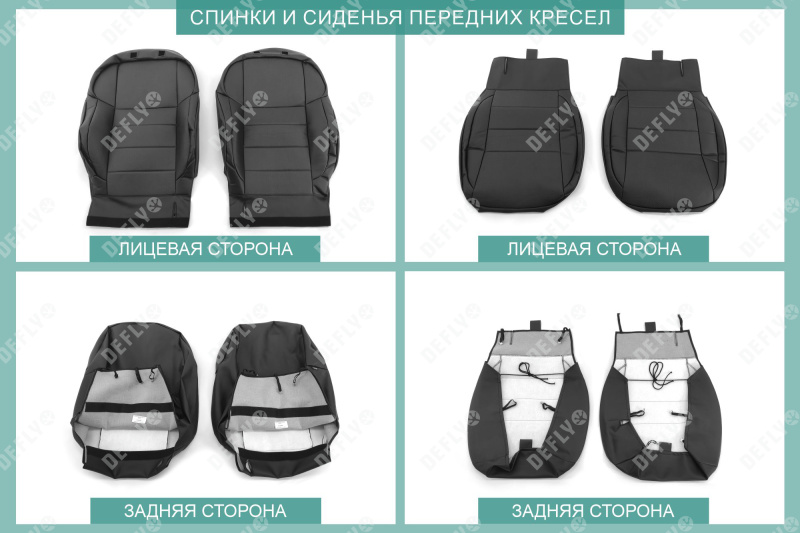 Чехлы на сиденья Haval M6, 2021-н.в., экокожа черная