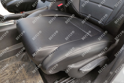 Чехлы на сиденья УАЗ Патриот, 2020-н.в., Comfort, Luxe, Luxe Premium, экокожа черная