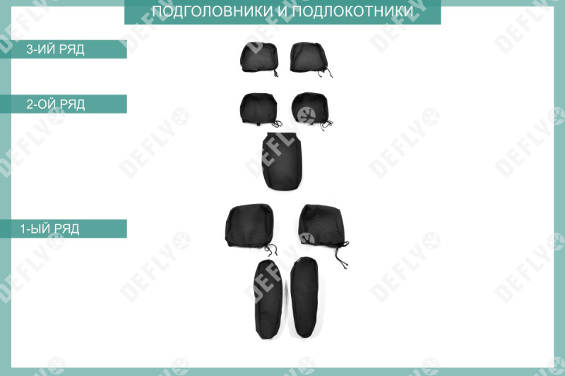 Чехлы на сиденья Toyota Ipsum/Picnic (ACM20), 2001-2009, 7 мест, второй ряд 60/40, жаккард