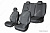 Чехлы на сиденья Renault Duster (HS), 2010-2015, сплошной задний ряд, экокожа черная/жаккард