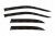 Дефлекторы окон Mazda Protege (BJ), 1998-2003, седан Дефлекторы окон Mazda Protege (BJ), 1998-2003, седан