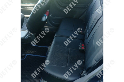 Чехлы на сиденья Honda CR-V (RD1-RD3), 1995-2001, экокожа черная