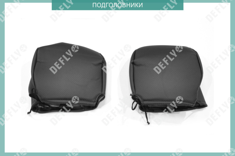 Чехлы на сиденья Hyundai Solaris, 2017-2022, передний ряд, экокожа черная