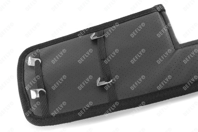 Утеплитель радиатора для Toyota Land Cruiser Prado (J120), 2002-2009, экокожа черная 