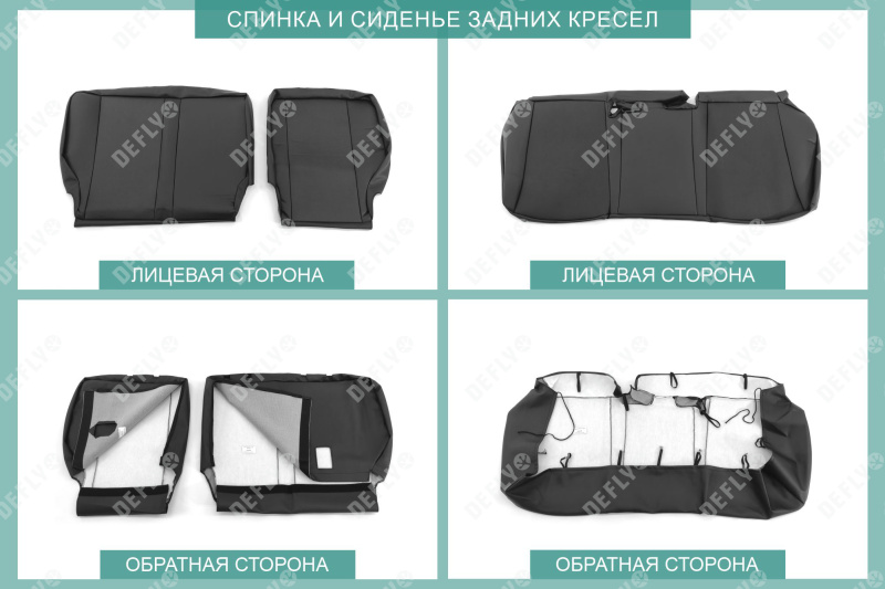 Чехлы на сиденья Haval M6, 2021-н.в., экокожа черная