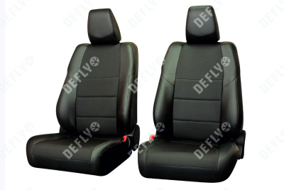 Чехлы на сиденья Toyota Auris, 2012-2015, задний ряд 60/40, экокожа черная/жаккард 