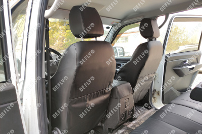 Чехлы на сиденья УАЗ Патриот, 2020-н.в., Comfort, Luxe, Luxe Premium, экокожа черная