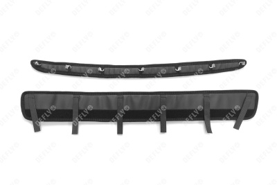 Утеплитель радиатора для Toyota Wish (XE10), 2003-2005, экокожа черная 