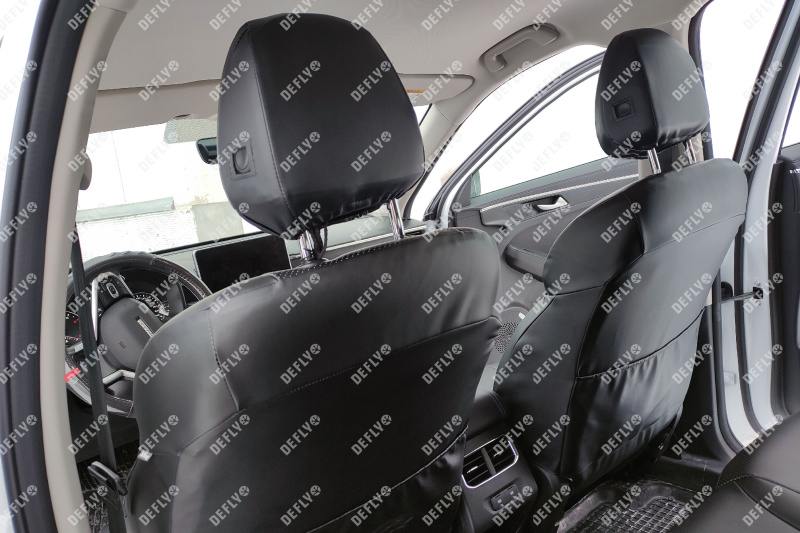 Чехлы на сиденья Haval Jolion, 2020-н.в., экокожа черная