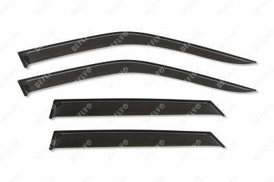 Дефлекторы окон ВАЗ 2110, 2112, Лада Приора, 2007-2018, седан, хэтчбек 5 дверей