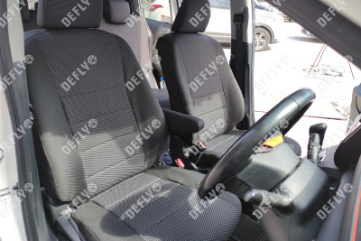 Чехлы на сиденья Toyota Sienta (XP170), 2015-2022, спинка 2 ряда 50/50, без подлокотника, 7 мест, жаккард