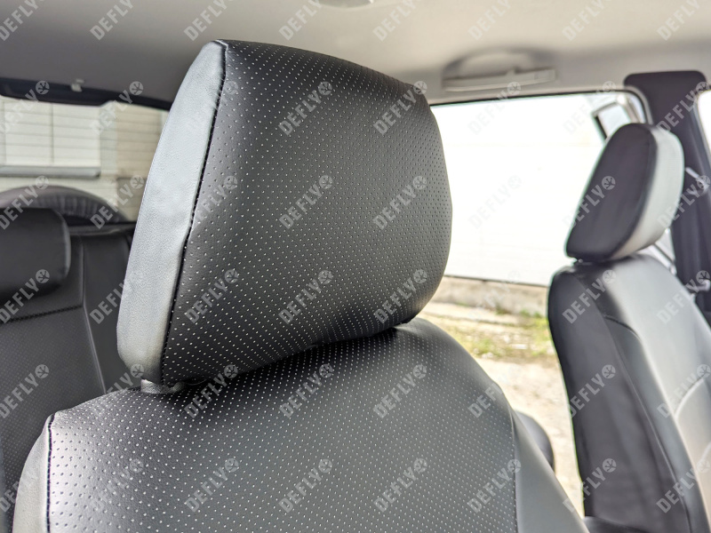 Чехлы на сиденья Лада Нива Тревел, 2020-н.в., экокожа черная