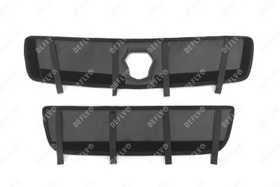 Утеплитель радиатора для ГАЗ ГАЗель Бизнес, Соболь, 2010-н.в., 2-й рестайлинг, экокожа черная