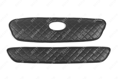 Утеплитель радиатора для Toyota Harrier, Lexus RX300 (XU10), 1997-2003, экокожа черная