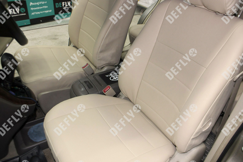 Чехлы на сиденья Toyota Harrier (XU10), 1997-2003, экокожа бежевая