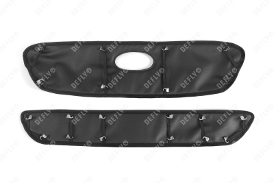 Утеплитель радиатора для Toyota Harrier, Lexus RX300 (XU10), 1997-2003, экокожа черная