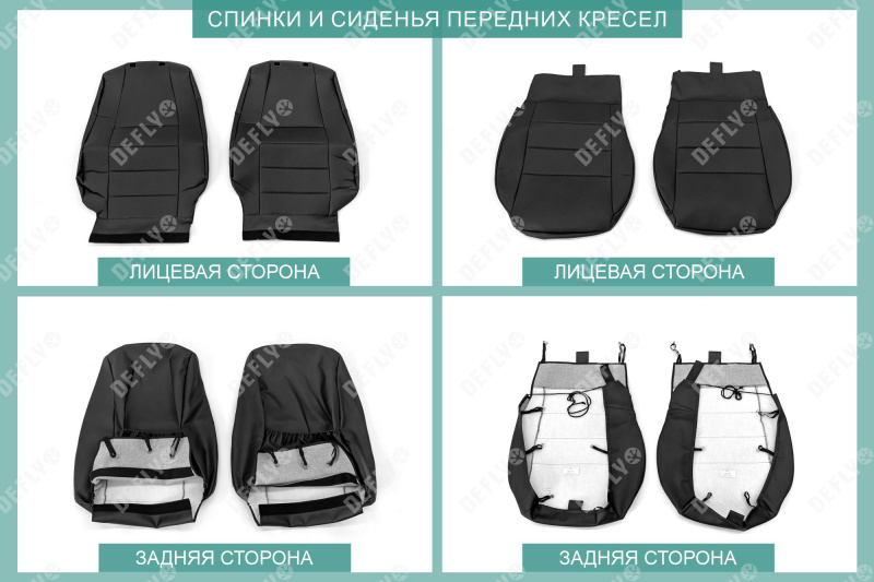 Чехлы на сиденья Changan Alsvin, 2018-н.в., экокожа черная