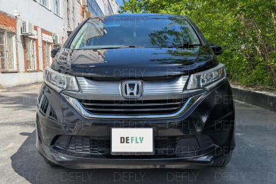 Утеплитель радиатора для Honda Freed (GB5-GB8), 2016-2024, экокожа черная 