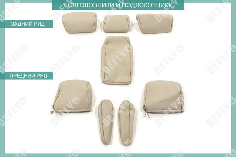 Чехлы на сиденья Lexus RX300 (XU10), 2000-2003, экокожа бежевая