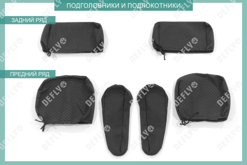 Чехлы на сиденья Honda Stepwgn (RF3, RF4), 2001-2003, 5 мест, жаккард 