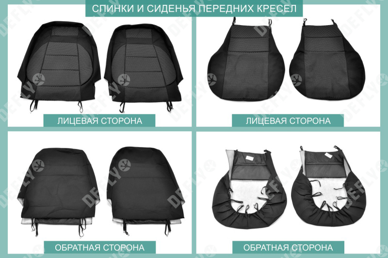 Чехлы на сиденья Лада Приора, ВАЗ 2110, 1995-2014, седан, дополнительная боковая поддержка, жаккард черный/серый