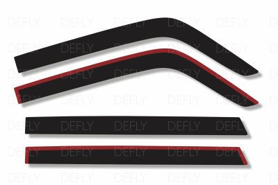 Дефлекторы окон 2D Лада Нива 4x4 (2121), 1977-н.в., 3 двери, комплект 4 шт.