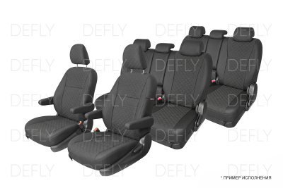 Чехлы на сиденья Toyota Wish (XE20), 2009-2017, 7 мест, жаккард премиум