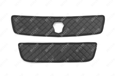 Утеплитель радиатора для ГАЗ ГАЗель Бизнес, Соболь, 2010-н.в., 2-й рестайлинг, экокожа черная