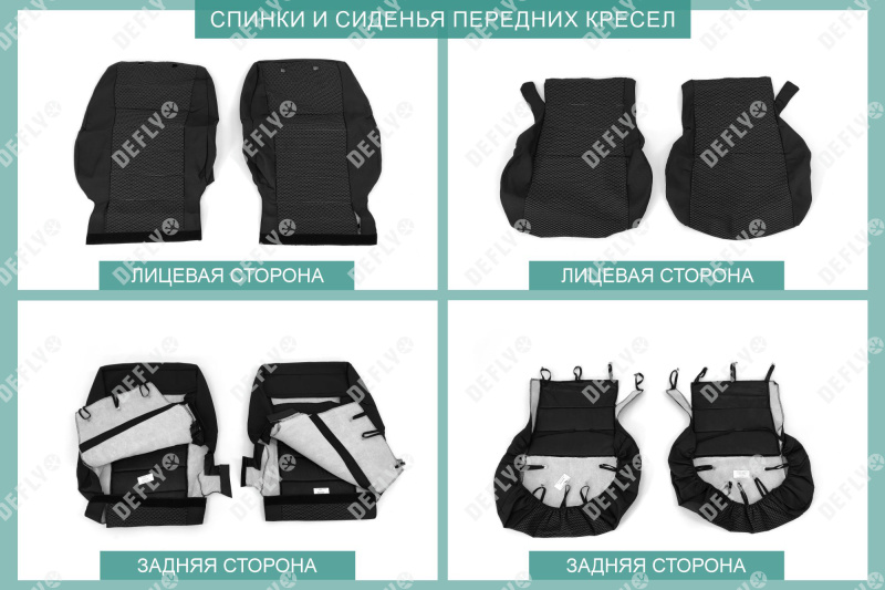 Чехлы на сиденья Honda Stepwgn (RP1-RP5), 2015-2021, 4 места, капитанские кресла, жаккард