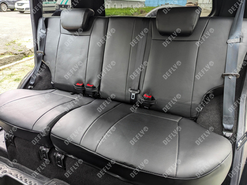 Чехлы на сиденья Лада Нива Тревел, 2020-н.в., экокожа черная