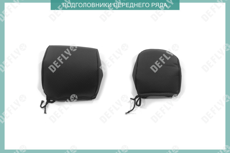 Чехлы на сиденья УАЗ Профи, 2020-н.в., Комфорт, экокожа черная