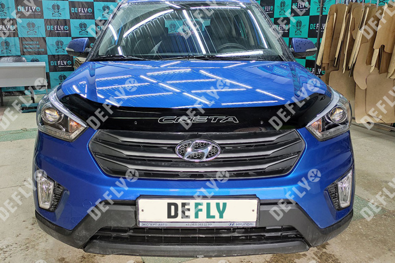 Дефлектор капота Hyundai Creta (GS), 2015-2021