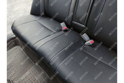 Чехлы на сиденья Toyota Corona Premio (T210), 1996-2001, задний ряд 60/40, экокожа черная