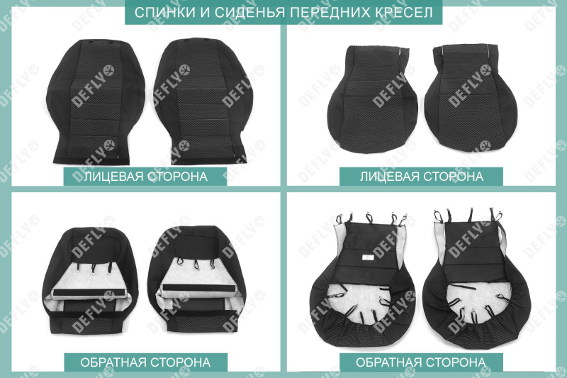 Чехлы на сиденья Kia Seltos (SP2), 2019-н.в., жаккард