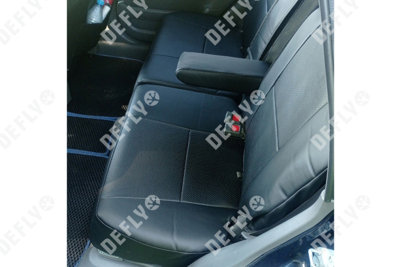 Чехлы на сиденья Honda CR-V (RD1-RD3), 1995-2001, экокожа черная