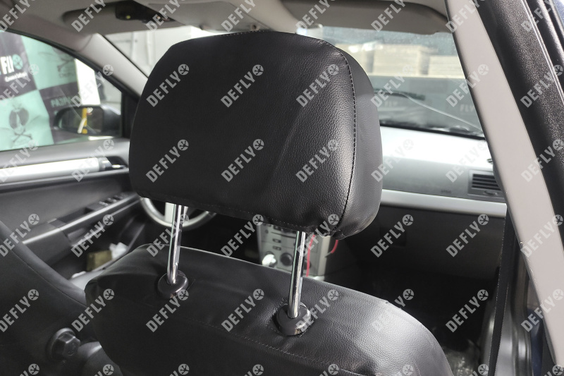 Чехлы на сиденья Opel Astra (H), 2004-2011, седан, хэтчбек, без подлокотника, экокожа черная