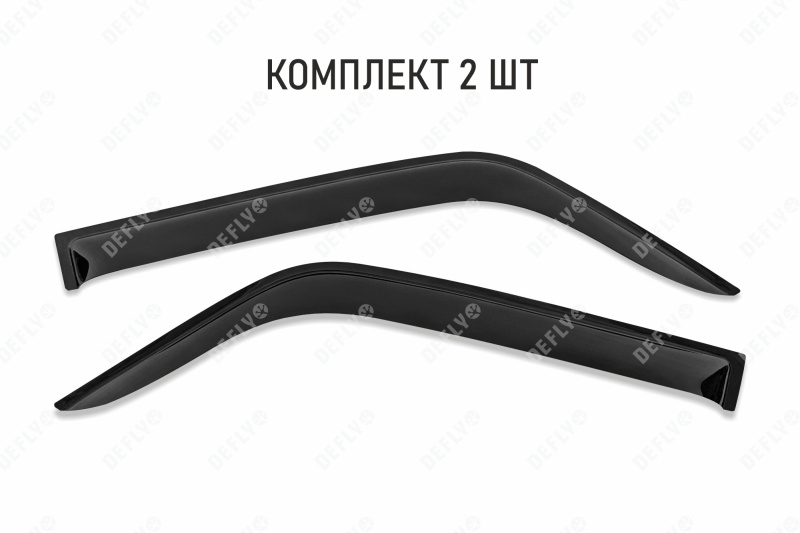 Дефлекторы окон Лада Нива 4x4 (2121), 1977-н.в., 3 двери, комплект 2 шт.
