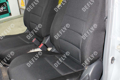 Чехлы на сиденья Toyota Funcargo, 1999-2005, со столиком-подлокотником 2-го ряда , жаккард