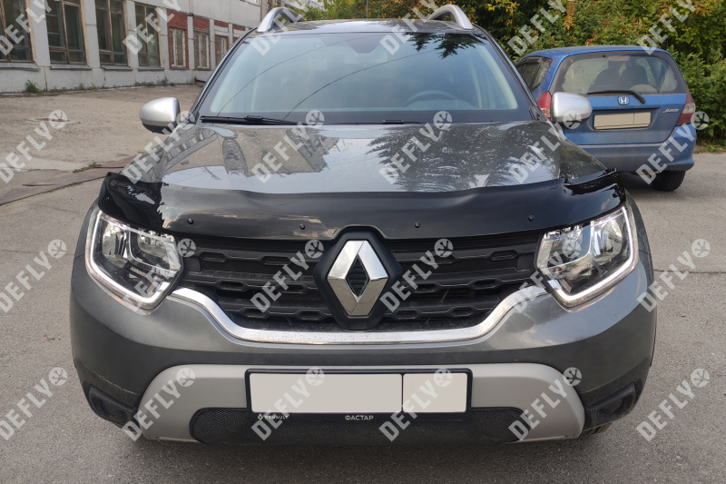 Дефлектор капота NEOFIX Renault Duster (HM), 2020-2022